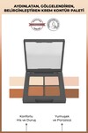 4lü Krem Kontür Paleti - Cream Contour Palette Vanilia & Beige & Brown & Mocha