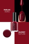 Bordo Oje 17  - Yüksek Pigmentli Uzun Süreli Kalıcılık Hızlı Kuruma - Nail Lacquer 17