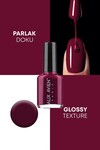 Bordo Oje 21  - Yüksek Pigmentli Uzun Süreli Kalıcılık Hızlı Kuruma - Nail Lacquer 21