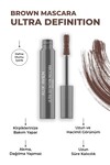 Dolgun Kirpik, Kıvrım ve Hacim Verici Kalıcı Etkili Kahverengi Maskara-Ultra Definiton Mascara Brown