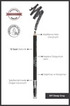 Fırçalı Yumuşak Uçlu Belirginleştirici Gri Kaş Kalemi-Eyebrow Expert Powdery Liner 107 Deep Gray