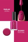 Fuşya Oje 18  - Yüksek Pigmentli Uzun Süreli Kalıcılık Hızlı Kuruma - Nail Lacquer 18
