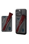 Gri Ruj Bölmeli Silikon Telefon Kartlığı - Silky Care Lipgloss Silicon Case Gray