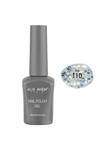 Gümüş Işıltılı Şeffaf Kalıcı Oje 110-Yoğun Renk Veren Jel Oje 12 ml-Nail UV Gel Polish 110
