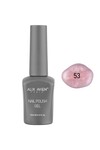 Işıltılı Açık Pembe Kalıcı Oje 53-Yoğun Renk Veren Jel Oje 12 ml-Nail UV Gel Polish 53