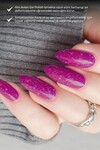 Işıltılı Fuşya Pembe Kalıcı Oje 73-Yoğun Renk Veren Jel Oje 12 ml-Nail UV Gel Polish 73