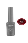 Işıltılı Kırmızı Kalıcı Oje 102-Yoğun Renk Veren Jel Oje 12 ml-Nail UV Gel Polish 102