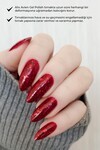 Işıltılı Kırmızı Kalıcı Oje 102-Yoğun Renk Veren Jel Oje 12 ml-Nail UV Gel Polish 102