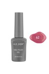 Işıltılı Koyu Pembe Kalıcı Oje 62-Yoğun Renk Veren Jel Oje 12 ml-Nail UV Gel Polish 62