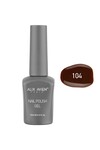 Kahverengi Kalıcı Oje 104-Yoğun Renk Veren Jel Oje 12 ml-Nail UV Gel Polish 104