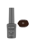 Kahverengi Kalıcı Oje 50-Yoğun Renk Veren Jel Oje 12 ml-Nail UV Gel Polish 50