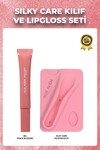 Koruyucu, Dolgunlaştırıcı, Nemlendirici Pembe Dudak Parlatıcısı - Silky Care Kılıf ve Lipgloss Set