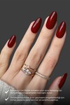 Koyu Kırmızı Kalıcı Oje 100-Yoğun Renk Veren Jel Oje 12 ml-Nail UV Gel Polish 100