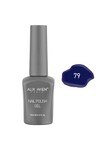 Lacivert Kalıcı Oje 79-Yoğun Renk Veren Jel Oje 12 ml-Nail UV Gel Polish 79