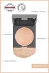Mat Bitişli Sabitleyici Yoğun Kapatıcı Pudra - Baked Powder 201 Nude Ivory