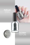 Metalik Gri Oje 29 - Yüksek Pigmentli Uzun Süreli Kalıcılık Hızlı Kuruma - Nail Lacquer 29