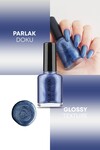 Metalik Mavi Oje 40 - Yüksek Pigmentli Uzun Süreli Kalıcılık Hızlı Kuruma - Nail Lacquer 40