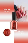 Metalik Turuncu Oje  32 - Yüksek Pigmentli Uzun Süreli Kalıcılık Hızlı Kuruma - Nail Lacquer 32