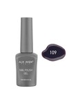 Mor Kırmızı Kalıcı Oje 109-Yoğun Renk Veren Jel Oje 12 ml-Nail UV Gel Polish 109