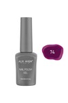 Mor Pembe Kalıcı Oje 74-Yoğun Renk Veren Jel Oje 12 ml-Nail UV Gel Polish 74