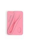 Pembe Ruj Bölmeli Silikon Telefon Kartlığı - Silky Care Lipgloss Silicon Case Pink