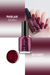 Sedefli Bordo Oje 33 - Yüksek Pigmentli Uzun Süreli Kalıcılık Hızlı Kuruma - Nail Lacquer 33