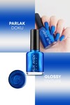 Sedefli Saks Mavi Oje 34 - Yüksek Pigmentli Uzun Süreli Kalıcılık Hızlı Kuruma - Nail Lacquer 34