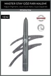 Suya Dayanıklı 11 Saat Kalıcı Yoğun Pigmentli Kremsi Göz Kalem Farı - Master Stay 09 Satiny Gray
