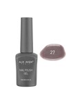 UV Kalıcı Mavi Işıltılı Kahverengi Jel Oje 27 - Gel Polish - 12 ml