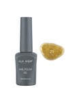 UV Kalıcı Sarı Simli Jel Oje 21 - Gel Polish - 12 ml