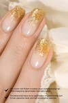 UV Kalıcı Sarı Simli Jel Oje 21 - Gel Polish - 12 ml