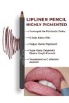 Uzun Süre Kalıcı Dağılma Yapmayan Nemlendirici Dudak Kalemi - Lipliner Pencil 19 Reddish Brown