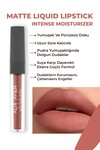 Uzun Süre Kalıcı Kadifemsi Kuruma Yapmayan Mat Likit Ruj - Matte Liquid Lipstick 504 Spicy Terracott