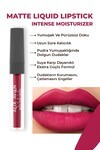 Uzun Süre Kalıcı Kadifemsi Kuruma Yapmayan Mat Likit Ruj - Matte Liquid Lipstick 515 Royal Cranberry