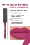 Uzun Süre Kalıcı Kadifemsi Kuruma Yapmayan Mat Likit Ruj - Matte Liquid Lipstick 518 Burgundy