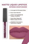 Uzun Süre Kalıcı Kadifemsi Kuruma Yapmayan Mat Likit Ruj - Matte Liquid Lipstick 519 Dark Plum