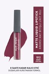 Uzun Süre Kalıcı Kadifemsi Kuruma Yapmayan Mat Likit Ruj - Matte Liquid Lipstick 512 Berry Coctail