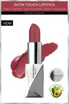 Uzun Süre Kalıcı Nemlendirici Pürüzsüz Etkili Yarı Mat Ruj -Satin Touch Lipstick 823 Bright Burgundy
