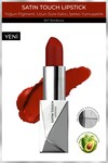 Uzun Süre Kalıcı Nemlendirici Pürüzsüz Etkili Yarı Mat Ruj - Satin Touch Lipstick 827 Bordeaux