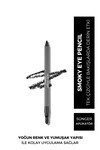 Uzun Süre Kalıcı Suya Dayanıklı Bulaşmayan Siyah Göz Kalemi - Smoky Eye Pencil Pencil Black