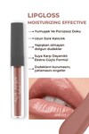 Uzun Süre Kalıcı Yapışkan His Bırakmayan Nemlendirici Dudak Parlatıcısı - Lipgloss 03 Tawny Rose