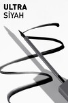 Uzun Süre Kalıcı,Suya Dayanıklı,Yoğun Pigmentli Keçe Uçlu Siyah Likit Eyeliner- Ultra Black Dipliner