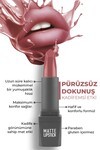 Yoğun Renk Veren Uzun Süre Kalıcı Nemlendirici Kadifemsi Mat Ruj - Matte Lipstick 415 Dusty Pink