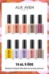 Yüksek Pigmentli Uzun Süre Kalıcı Hızlı Kuruma Sağlayan Parlak Bitişli Oje 10lu Nail Lacquer Set 02