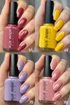 Yüksek Pigmentli Uzun Süre Kalıcı Hızlı Kuruma Sağlayan Parlak Bitişli Oje 10lu Nail Lacquer Set 02