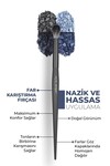 Yumuşak ve Dayanıklı Metalik Başlıklı Profesyonel Göz Makyajı Fırça Seti